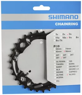 SHIMANO Tarcza mechanizmu korbowego Alivio FC-M4000 srebrny / Ilość zębów: 40 Y1PL98050 - Części rowerowe - miniaturka - grafika 1