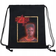 Plecaki worki - Worek Czarny EKO Bawełniany STRANGER THINGS LUCAS Dla Fana Na Prezent Wzory - miniaturka - grafika 1