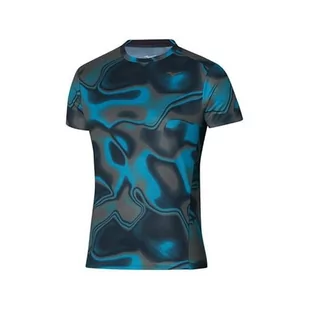 Mizuno Koszulka męska Premium Aero, Ocean hawajski/czarny, XXL - Koszulki męskie - miniaturka - grafika 1