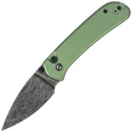 Noże - Nóż składany Civivi Qubit Green Aluminum, Black Damascus (C22030E-DS1) - miniaturka - grafika 1