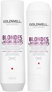 Zestawy kosmetyków damskich - Goldwell Dualsenses Blondes & Highlights Zestaw neutralizujący 200 ml + 250 ml - miniaturka - grafika 1