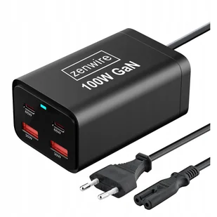 Ładowarka Sieciowa Zasilacz 100W Kostka GaN 3 Kabel AC 2x USB-C 65W 2x USB - Ładowarki do telefonów - miniaturka - grafika 1