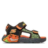 Buty dla chłopców - Sandały Skechers Creature-Splash- 400614L/BKOR Czarny - miniaturka - grafika 1