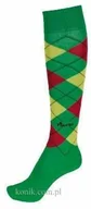 Skarpetki jeździeckie - Pikeur Podkolanówki green/berry/yellow - miniaturka - grafika 1