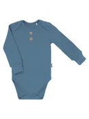 Body dla niemowląt - Niemowlęce body długi rękaw morski Nicol,r.80 - miniaturka - grafika 1