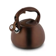 Czajniki na gaz - Duży CZAJNIK NA GAZ indukcja czajnik Z GWIZDKIEM 3L elegancki BRĄZ Caspio Konighoffer - miniaturka - grafika 1