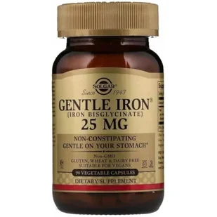 Solgar Gentle Iron żelazo 20 mg x 90 kaps - Witaminy i minerały - miniaturka - grafika 1