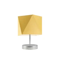 Lampy stojące - Lampka nocna LYSNE Pasadena, 60 W, E27, musztardowa/stalowa, 30x23 cm - miniaturka - grafika 1