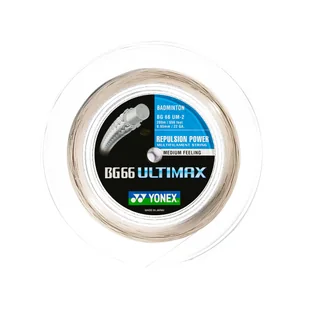 Naciąg rakiety do badmintona Yonex  BG 66 Ultimax White (0.65 mm) -  200 m - Tenis ziemny - miniaturka - grafika 1
