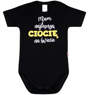 BODY NAPIS nadruk MAM NAJLEPSZĄ CIOCIĘ r 62 KLEKLE - Body dla niemowląt - miniaturka - grafika 1