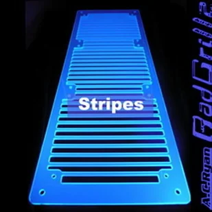 AC Ryan RadGrillz - Stripes 3x120 Acryl UVBlue ACR-RG20953 - Akcesoria do komputerów stacjonarnych - miniaturka - grafika 1