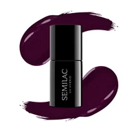 Lakiery hybrydowe - Semilac Semilac lakier hybrydowy 099 Dark Purple Wine 7ml - miniaturka - grafika 1