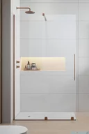 Kabiny prysznicowe - Radaway Furo Brushed Copper kabina Walk-in 150x200cm lewa szczotkowana miedź 10106788-93-01L/10110744-01-01 - miniaturka - grafika 1