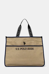 U.S. Polo Assn. torebka kolor beżowy BEUHX2831WUY - Torebki damskie - miniaturka - grafika 1