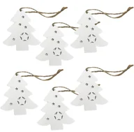 Bombki - Drewniane zawieszki bombki na choinkę 6 sztuk - miniaturka - grafika 1