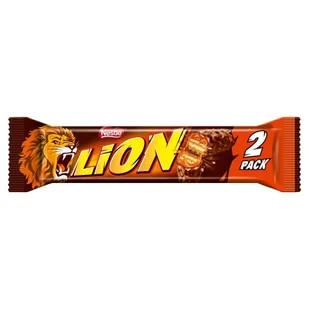 Lion Nadziewany wafel z karmelem i płatkami pszennymi oblany czekoladą mleczną 60 g (2 x 30 g) - Batoniki - miniaturka - grafika 1