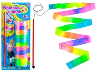 Zabawy w naśladowanie dorosłych - Jokomisiada, tęczowa szarfa wstążka gimnastyczna - miniaturka - grafika 1