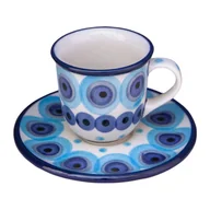 Filiżanki - Filiżanka Do Espresso 60 ml Ze Spodkiem - Ceramika Artystyczna Bolesławiec - miniaturka - grafika 1