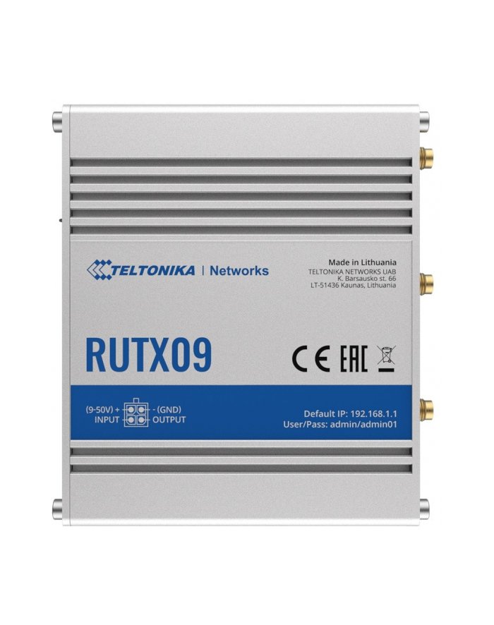 teltonika router LTE RUTX09 Cat 6, 4xGbE, GNSS, Ethernet