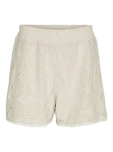 Vero Moda Szorty "Maya" w kolorze kremowym - Spodenki damskie - miniaturka - grafika 1