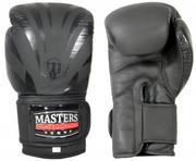 Rękawice bokserskie - MASTERS FIGHT EQUIPMENT, Rękawice bokserskie skórzane RBT-MATT 12 oz - miniaturka - grafika 1