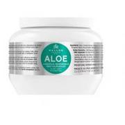 Maski do włosów - Kallos Aloe Moisture Repair Shine Hair Mask With Aloe Vera Extract, regenerująca maska nadająca blasku z ekstarktem aloe vera do włosów suchych i łamiących się, 275 ml - miniaturka - grafika 1