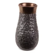Wazony i flakony - Wazon Z Glinki Ceramicznej Morena 14X14X27 Stalowy + Miedziany - miniaturka - grafika 1