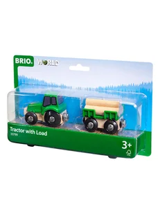 Brio Traktor z przyczepą - 3+ - Pociągi dla dzieci - miniaturka - grafika 1
