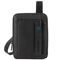 Torby męskie - PIQUADRO Męska torba na ramię z portem iPad mini, Czarny, Taglia unica - miniaturka - grafika 1