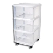 Dekoracje domu - EDA Szafka na kółkach 3szuflady duże, naturalne - miniaturka - grafika 1