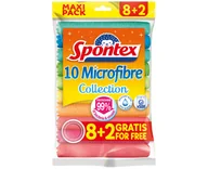 Ściereczki, gąbki, czyściki - Spontex 19780028 ściereczka czyszcząca Mikrofibra Wielobarwny 10 szt. - miniaturka - grafika 1