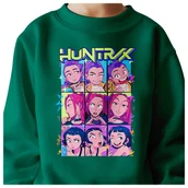 Bluzy dla dziewczynek - BLUZA DZIECIĘCA K-POPOWE ŁOWCZYNIE DEMONÓW HUNTRIX 104 BAWEŁNIANA - miniaturka - grafika 1