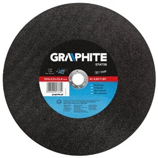 Graphite 57H738 tarcza tnąca 41A30-T-BF do cięcia metalu, 355X3X25,4 mm - Tarcze do pił - miniaturka - grafika 1
