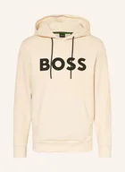 Bluzy męskie - Boss Bluza Z Kapturem Soody Zone beige - BOSS - miniaturka - grafika 1