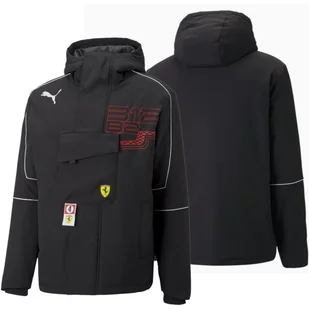 Puma Ferrari kurtka męska czarna z kapturem sportowa 535783 01 L - Kurtki męskie - miniaturka - grafika 1