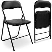 Krzesła - Krzesło składane BASICO czarne - miniaturka - grafika 1