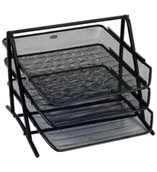 Szkolne artykuły papiernicze - Stojak na dokumenty GR-069 metalowy czarny GRAND - miniaturka - grafika 1