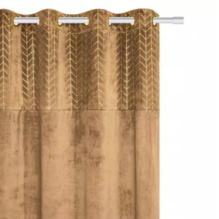 Zasłona 140 x 250 Dekoracyjna Velvet Nord Musztard - Zasłony - miniaturka - grafika 1
