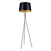 Lampy stojące - Remi Gold lampa podłogowa 1-punktowa czarna/złota K-4358 - miniaturka - grafika 1