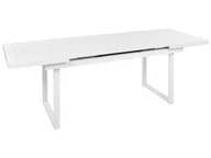 Stoły ogrodowe - Stół ogrodowy 180/240 x 90 cm Metal Biały VALCANETTO - miniaturka - grafika 1