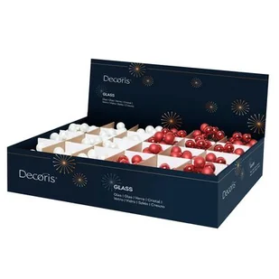 Wiązka szklanych mini bombek 10 szt 2 cm mix - Bombki - miniaturka - grafika 1