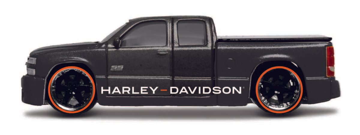 MAISTO HD CUSTOM 2004 CHEVROLET SILVERADO SS CZARNY 1:64 15380