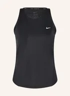 Koszulki i topy damskie - Nike Top Do Biegania Tempo schwarz - miniaturka - grafika 1