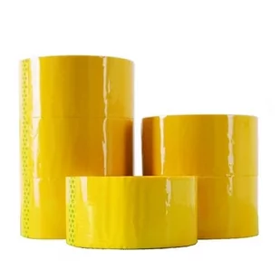 Taśma pakowa, żółta, 50 yd/48 mm - Taśmy klejące - miniaturka - grafika 1