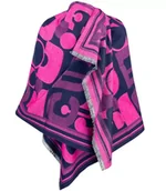 Apaszki i szaliki damskie - Ciepły szal szalik geometryczny wzór dwukolorowy - miniaturka - grafika 1