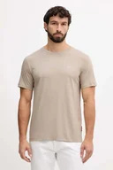 Koszulki męskie - Joop! t-shirt bawełniany męski kolor beżowy z nadrukiem 30045926 - miniaturka - grafika 1