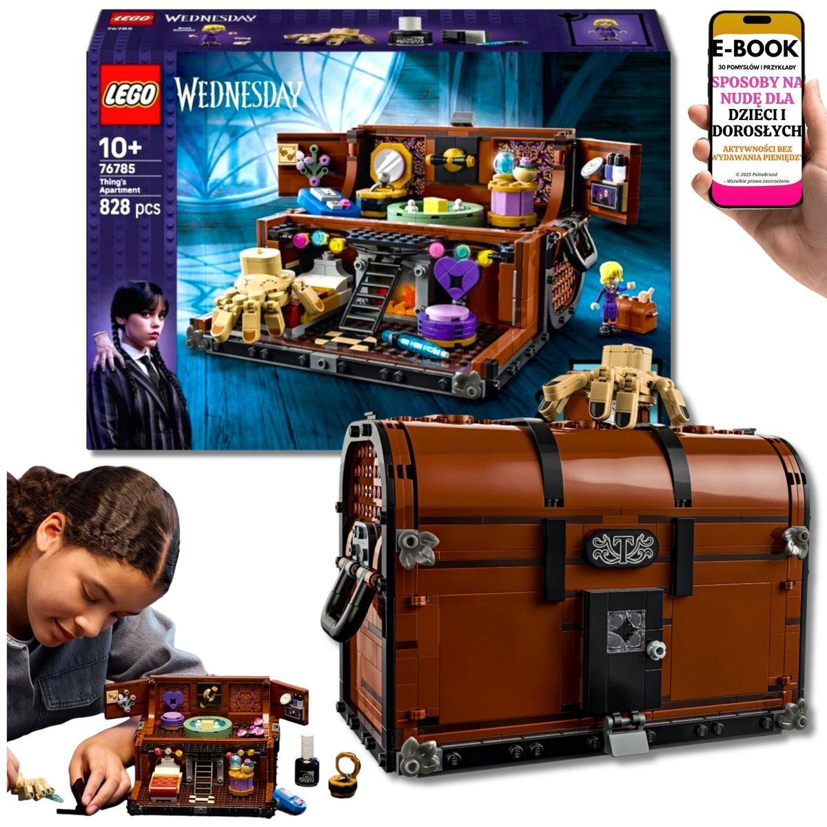 LEGO® Wednesday Zestaw Dla Dziewczynek i Fanów Netflixa (76785) Lego Prezent Na Urodziny Święta + EBOOK-3