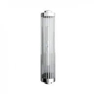 Lampy ścienne - Orlicki Design Łazienkowa LAMPA ścienna Fumi Parette Cromo IP44 okrągła OPRAWA kinkiet szklana tuba IP44 chrom - miniaturka - grafika 1