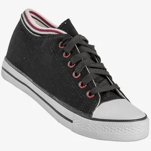 Trampki Damskie Buty Na Ukrytej Koturnie Czarne Badoxx LXC-7128 Czarny 38 - Trampki damskie - miniaturka - grafika 1