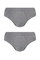 Slipy męskie (2 pack) gładkie melanżowe MPP 017 - Majtki męskie - miniaturka - grafika 1